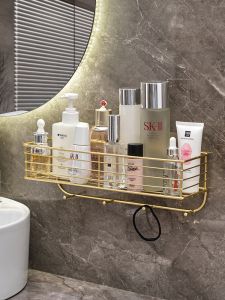 Góc Đựng Đồ Phòng Tắm Không Cần Khoan Kệ Treo Đồ Trang Điểm Mỹ Phẩm Móc Treo Tường Giường Ký Túc Xá Nhà Tắm