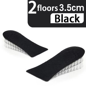 Silicone Height-increasing Insoles Women Men Half Insole 3-layer Air-cushioned Height-increasing Insoles 2cm/3.5cm/5cm 1 Pair