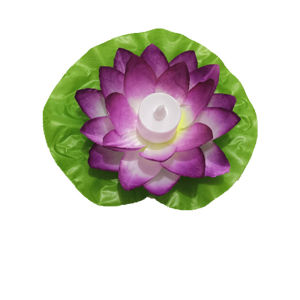 Moda LED Waterproof Floating Lotus Light 17cm Night Lights Wishing Lamp