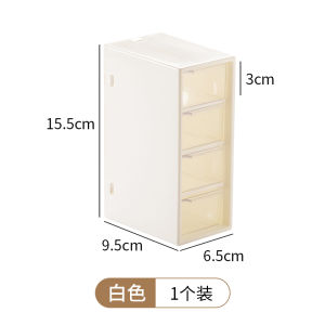 กล่องเก็บอุปกรณ์แต่งหน้าในห้องน้ำ กล่องเก็บผ้าเช็ดตัว กล่องเก็บเส้นยางยืด ชั้นวางเครื่องสำอางแบบติดผนัง สไตล์ญี่ปุ่น สีพื้น