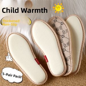 LINGMIAO | Warm Insulated Insoles with Fleece Padding and Snow Cotton Non-Shedding Soft Sole Comfort Anti-Slip