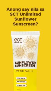 SCT Unlimited Sunflower Sunscreen SPF50 Make Up Primer Sun Protection Whitening Moisturizing Hydrating Sunshield Sunblock Beauty Skin Care Hyaluronic Glycerin Moisturizer Acne Anti Aging Facial Cream Sun Protection Beauty Skin Care For Men And Women
