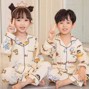 Childrens Home Clothes Set Long Sleeve Thin Cartoon Princess Sleepwear for Boys And Girls Cute Baby Girl Home Suit Polyester Fiber