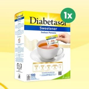 Diabetasol Sweetener Rasa Lebih Enak Isi 100 Sachet dan 50 Sachet