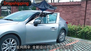 (Ship in 24hrs)AMBRELLA 8 Ribs Reverse UV umbrella standing C-type Windproof Rainproof LightWeight double-layer Long Handle Sunshade Car umbrella
