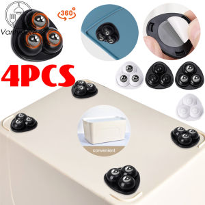 4Pcs/set Self Adhesive Universal Wheel Mini 3 Beads 360 Degree Swivel Casters Portable Household Gadget