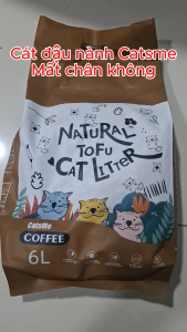 Mất chân không - Cát Vệ Sinh Hữu Cơ Cát Đậu Nành Cho Mèo Natural Tofu Cat Litter Cats Me 6L Catsme - Nuôi Pet Shop