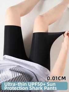 Anti-see Through Tight Plus Size Thin Ice Silk Yoga/Sports/Riding Leggings