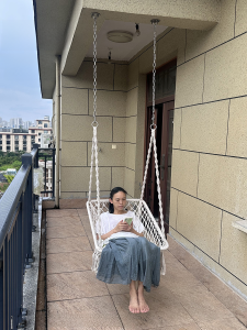 Foldable Square Outdoor Chair Indoor Balcony Swing Bed Hammock Chair Customizable Artistic European Style Furniture