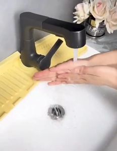 SK-C1009 Faucet Absorbent Mat Sink Splash Guard Bahan Silikon / Alas Pelindung Keran Wastafel Dapur