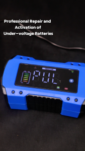 MEEGOO 12V 8A Car Battery Charger LCD Display Pulse Repair Function Multiple Safety Protection Air Cooling System for 12V 2AH-100AH Lead Acid Battery Suitable for Car Motorcycle Truck Vehicle Battery Charger