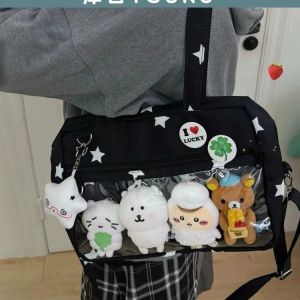 Large Capacity Snack Bag Pain Package New Uniform Single Shoulder Star Chaser Tote Casual Simple Style Handbag for All Genders