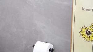 Adhesive Toilet Paper Holder Plastic Tissue Hanger Waterproof Toilet Paper Stand Bathroom Accessories Paper Towels Hold