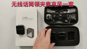 Wireless Lavalier Microphone Clip 2.4G Wireless Technology Intelligent Noise Reduction Conference For Recording Interview Speech Singing Camera Mobile Phone Tablet Computer Active Speaker