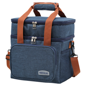 Double Layered Insulated Bag 10L up down Baby Bottle Mommy Bag Food Preservation Thermal Cooling Pouch Outdoor Picnic Essentials