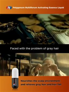 Dr.Ville Black Hair Tonic Serum Hair Treatments White Hair Turns To Black Hair Growth Serum Natural Herbal Ingredients 60ml