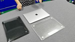 ZHUOHUAN | Ốp Bảo Vệ Máy Tính Xách Tay Glitter Dành Cho Macbook Neo Air Pro - Vỏ PVC Trong Suốt Tản Nhiệt Tương Thích Với Các Model M5 M4 M3 M2 M1