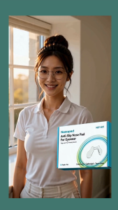 Nasopad Reusable Silicone Nose Pad Strip for Eyeglasses – Soft Anti-Slip Eyewear Cushion Relieves Pressure Marks & Sliding (Washable & Portable) / Kids - 10 Pieces