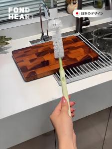 Dụng Cụ Vệ Sinh Máy Xay Hạt Cầm Tay Xoay Thanh Dụng Cụ Vệ Sinh Nhà Bếp Thiết Yếu Chổi Cọ Rửa Bình Đựng Sữa Đậu Nành FONDHEART 25115