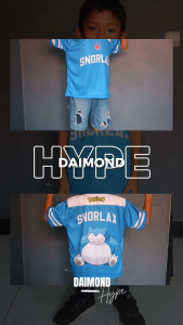 Pokemon Series DAIMOND HYPE Jersey Oversize Boxy Dryfit Premium / IVYSAUR / SNORLAX / JIGGLYPUFF