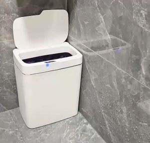 ถังขยะอัตโนมัติอัจฉริยะ ฟรีถ่าน2ก้อน สำหรับใช้ภายในบ้าน ถังขยะอัตโนมัติ ฝาเปิด-ปิด ถังขยะอัจฉริยะแบบเซ็นเซอร์ ขนาด15 ลิตร สินค้าพร้อมส่ง