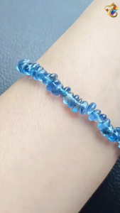 Collection Grade Santa Maria Free Form Aquamarine Bracelet