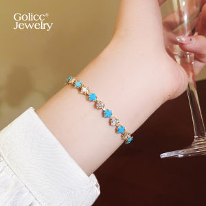 golicc | Golden Geometric Zircon Bracelet for Stacking