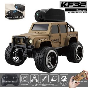 Xe Leo Núi Điều Khiển Từ Xa KF32 1:64 Đèn LED Camera HD Điều Khiển Bằng Radio Đồ Chơi Hợp Kim Dành Cho Trẻ Em Quà Tặng Giáng Sinh Kèm Pin Lithium Kim Loại