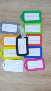 Thẻ treo vali hành lý du lịch túi xách cho bé bằng nhựa có dây đeo đủ màu sắc