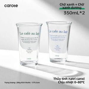 CAROTE | Cốc Kính Phong Cách Ins Chống Nóng