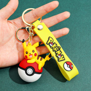 พวงกุญแจโปเกมอน 3 มิติ 1 ชิ้น/10 ชิ้น ชุดตุ๊กตาน่ารัก พิคาชู อีวุย สควิร์เทิล บูลบาซอร์ ของเล่นสะสม ของขวัญ