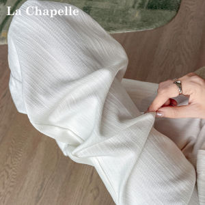 La Chapelle | Slimming Bamboo Pattern White Jeans