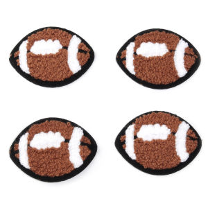 4pcs/lot Sports Style Towel Embroidery Patch Football Baseball Basketball Rugby For Clothing Jacket Hat Decoration DIY Craft