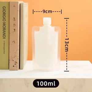 3 pcs Tas Kantong Isi Ulang Sabun Shampoo Botol Refill Travel Reuseable Sabun Shampoo Serbaguna 30 50 100 ml