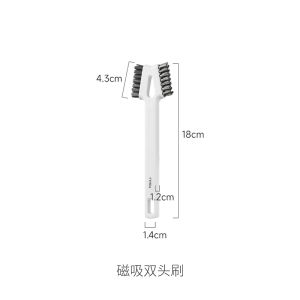 Bàn Chải Vệ Sinh Hai Đầu Từ Tính Dùng Trong Nhà Bếp FaSoLa PS-847 Bàn Chải Lau Nhà Cầm Tay Bằng Thép Không Gỉ Dùng Để Làm Sạch Bếp