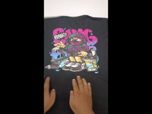 Kaos Pria Dewasa Atasan Pria Motif Depan Belakang Khusus Warna Hitam