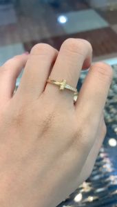 CINCIN EMAS WANITA KADAR 375 & KADAR 300 KARAT CINCIN SIMPEL CINCIN WANITA EMAS BISA DIJUAL KEMBALI CK 283