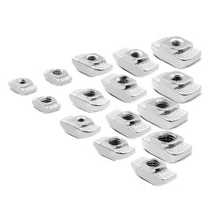 Sliding T Slot Nuts M6/M8 Half Round T-Nut for 2020 3030 4040 Series Aluminum Extrusion Profile Carbon Steel Nickel-Plated