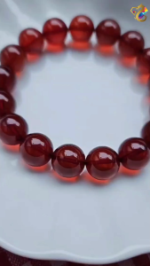 Collection Grade Red Blood Amber Bracelet