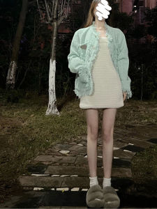 Pháp Luxury Vải Tweed Gen Y Ngắn Áo Khoác Nữ Mùa Thu Rộng Rãi Thời Trang Mở Theo Độ Tuổi Áo Khoác Cardigan Top Thanh Lịch Ladylike Dáng Người Nhỏ Nhắn