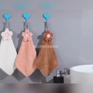 KW Sunflower Hanging Kitchen Towels Quick-Frying Cloth Dishcloth Water Absorbent Towel