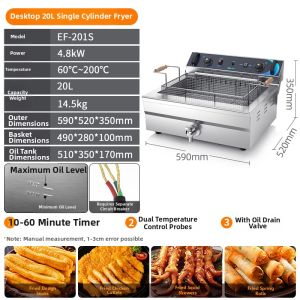 Multi-Purpose Commercial Electric Fryer