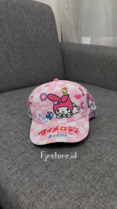 Topi Baseball Hat Anak Perempuan Cewek Motif My Melody Pink Ungu Lucu Terbaru