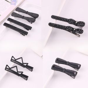 กิ๊บติดผมรูปเพชรสีดำขนาดใหญ่ กิ๊บติดผมแบบหัวเข็มขัดสำหรับผู้ใหญ่ เครื่องประดับผมแบบอเนกประสงค์สำหรับหน้าม้า