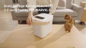 【SG Stock】Pet Food Storage Barrels Large Dry Food  Fresh-keeping Storage Barrels For Cats And Dogs