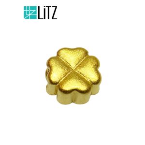 LITZ 999Gold Four Leaf Clover EPC0978(0.14g+/-) (24K) [SPECIAL]