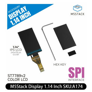 M5Stack | M5Stack Replace Display 1.14 Inch Color TFT LCD Screen Module Applications for StickC Plus2 BugC2 StickT2