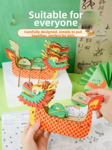 DIY Assembled Cultural Heritage Dragon Boat Wooden Puzzle
