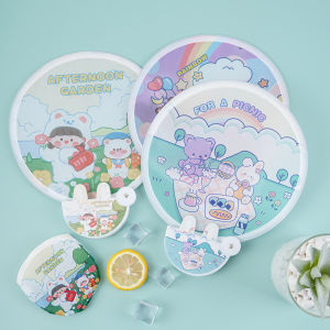 【Pharaoh🎀COD】Kipas lipat kartun lucu / kipas lipat portabel / kain luar ruangan kipas mini portabel
