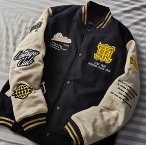 Jaket Varsity Baseball Pria & Wanita Salvio Hexia Full Bordir Termurah Gratis Onkir - Bisa COD - Bahan Tebal dan Hangat Fleece Caton Premium (M.L.XL)